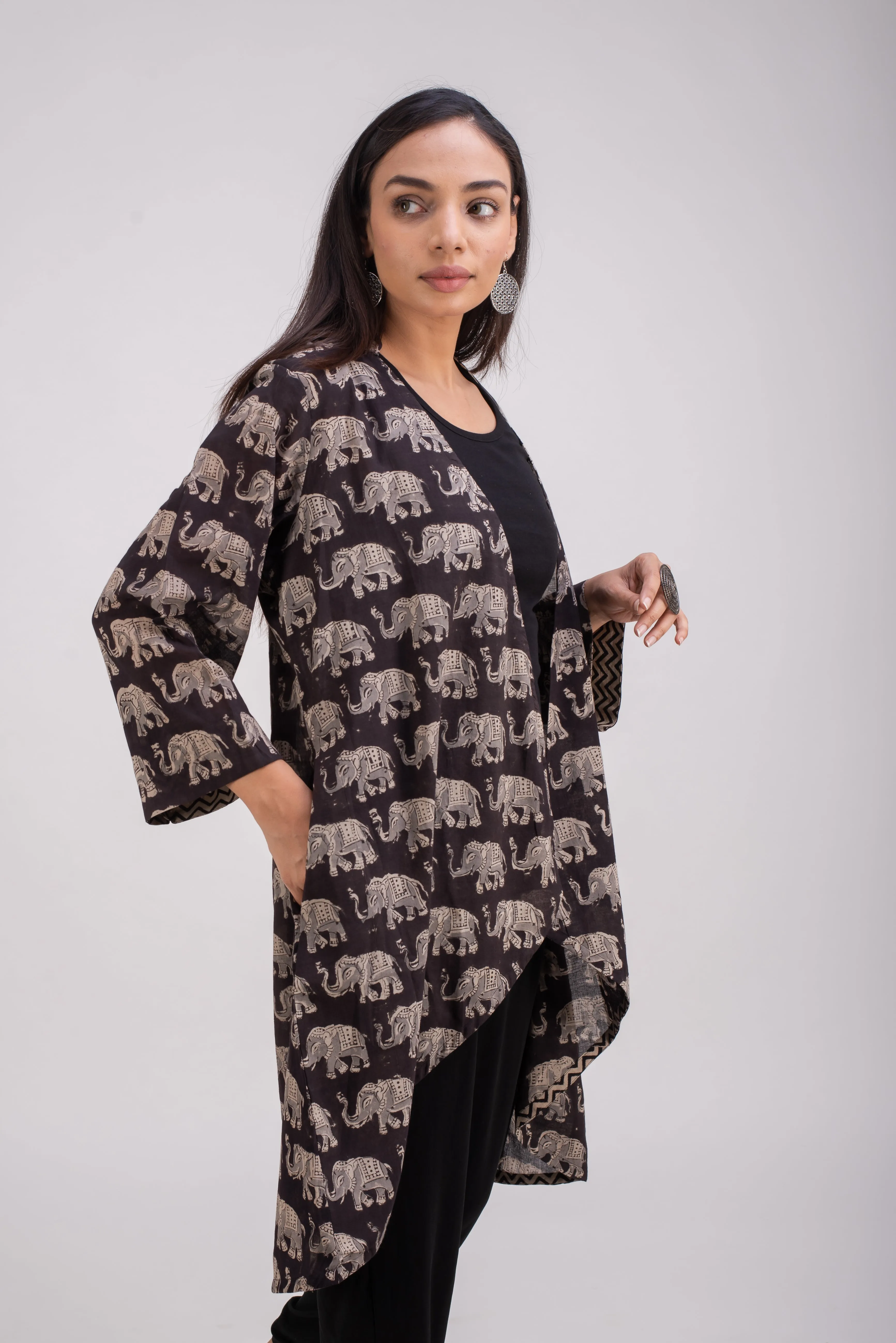 513-111 Whitelotus "Su" Women's coat Kimono