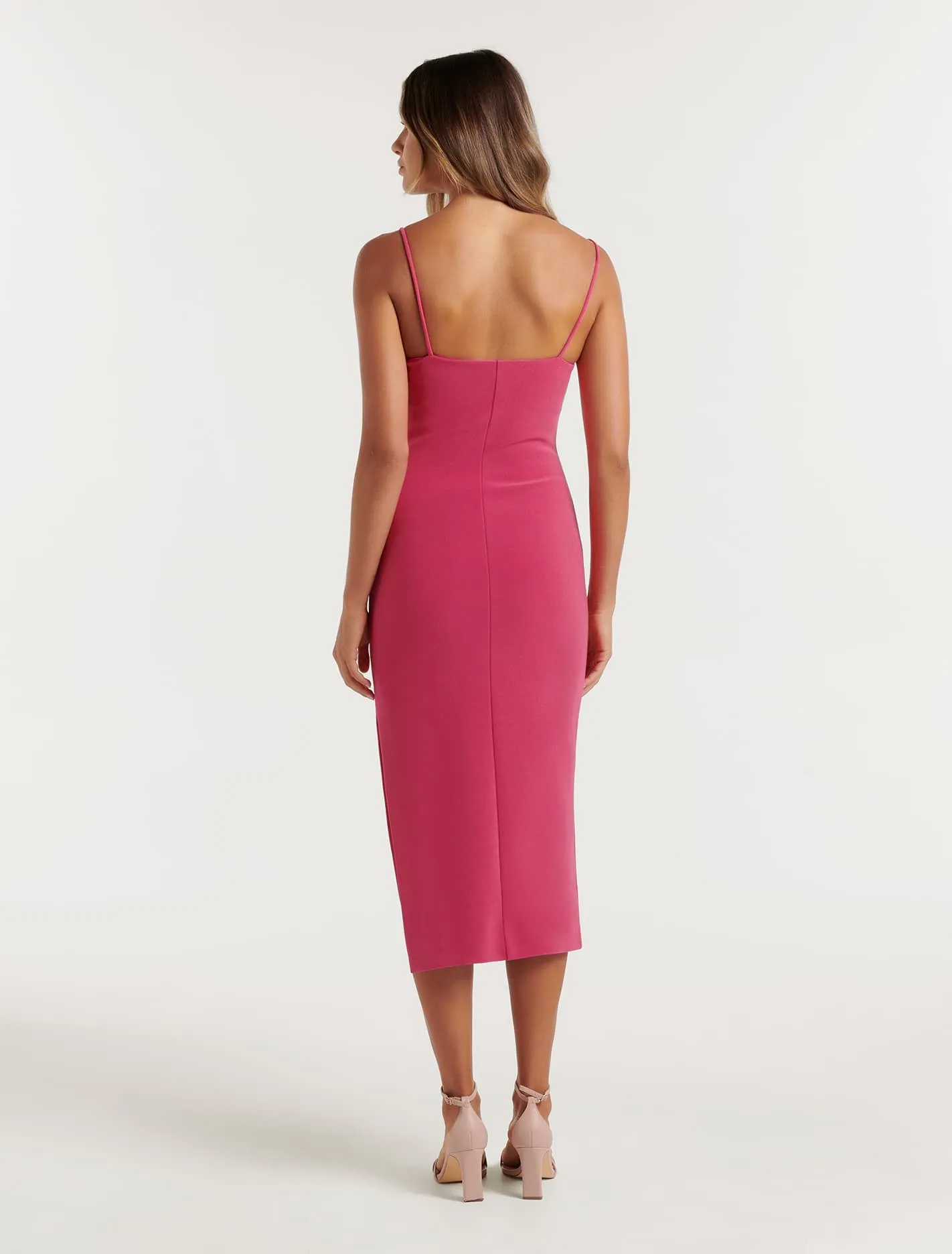 Alisandra Side Split Midi Dress