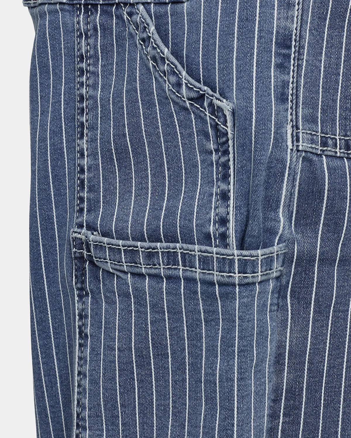 ANETTSW TROUSERS - Light Blue striped