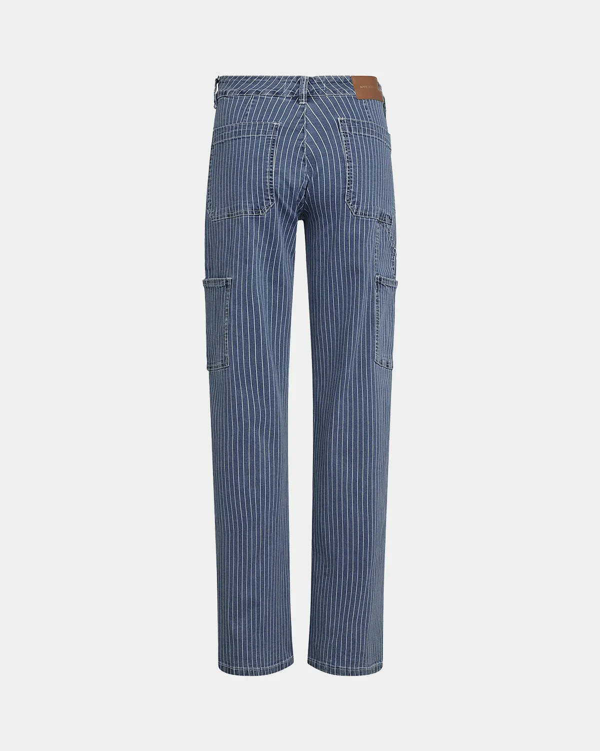 ANETTSW TROUSERS - Light Blue striped