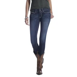 Ariat Womens R.E.A.L Mid Rise Outseam Ella Skinny Jean Celestial