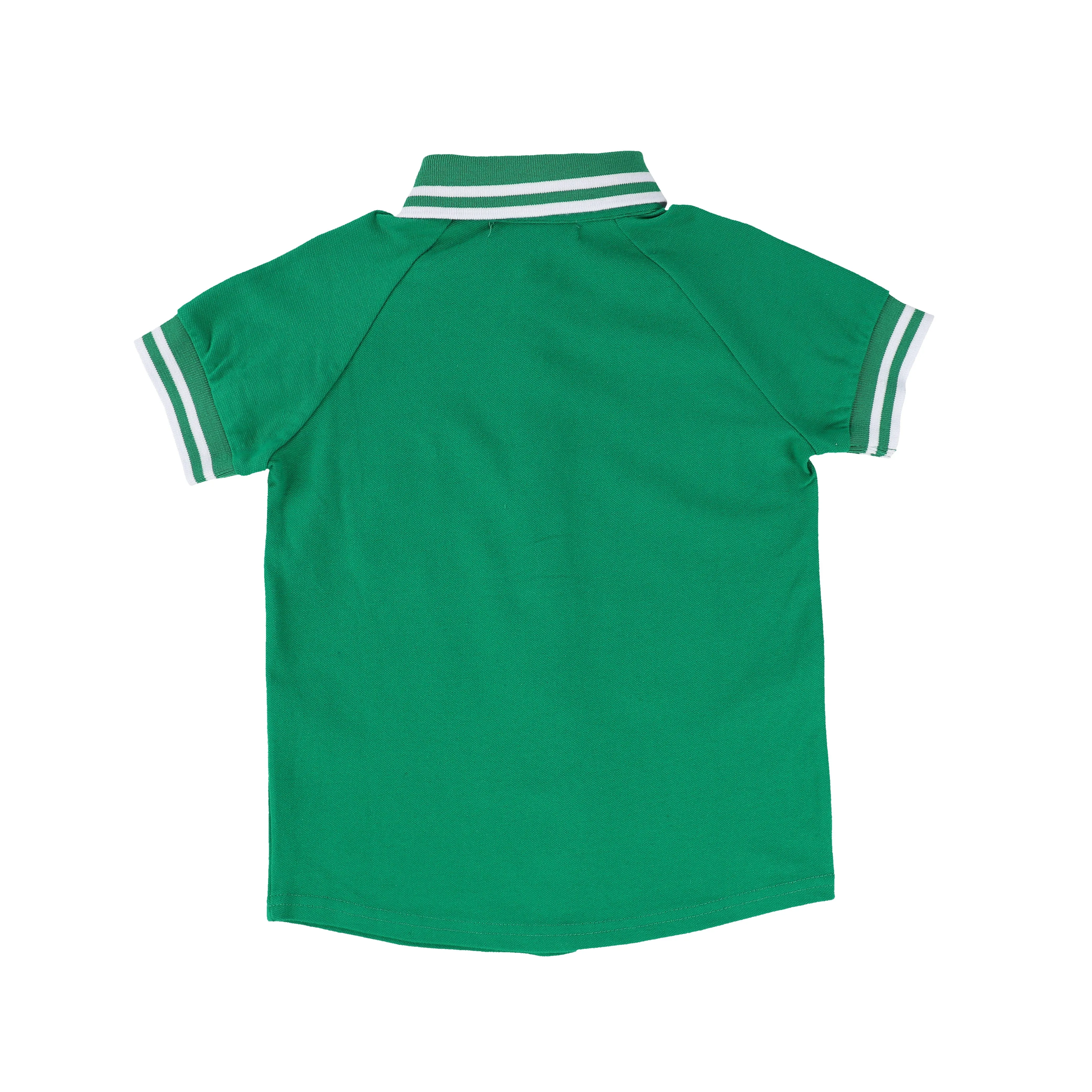 BACE COLLECTION GREEN PIQUE BUTTON DOWN TOP [Final Sale]