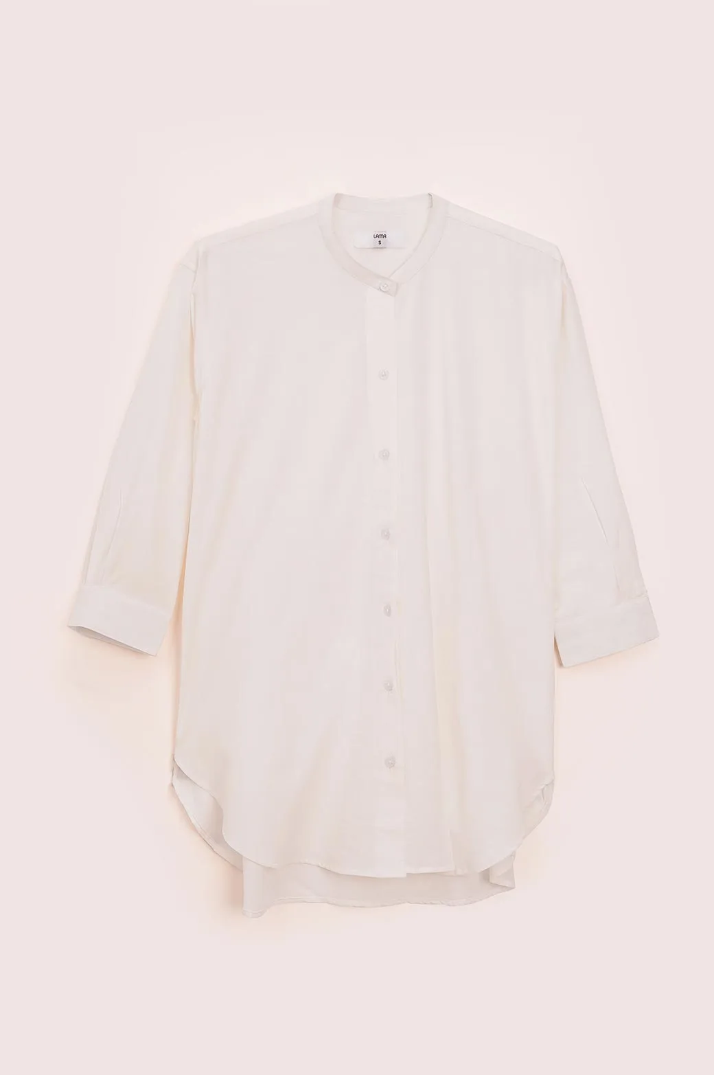 BAND COLLAR LONG SHIRT