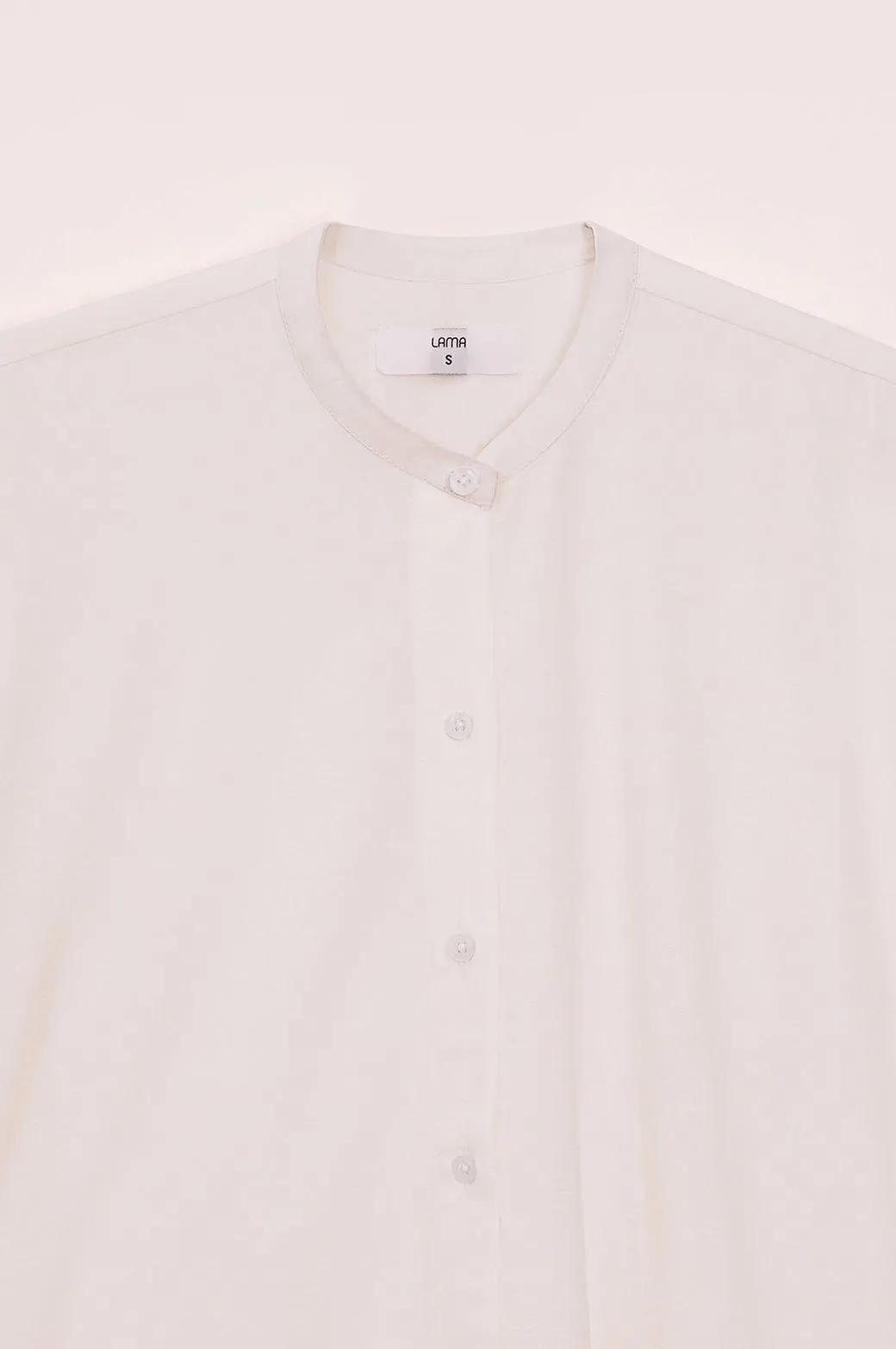 BAND COLLAR LONG SHIRT