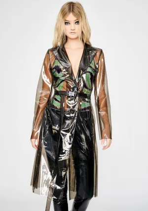 Barely There Vinyl Trench Coat