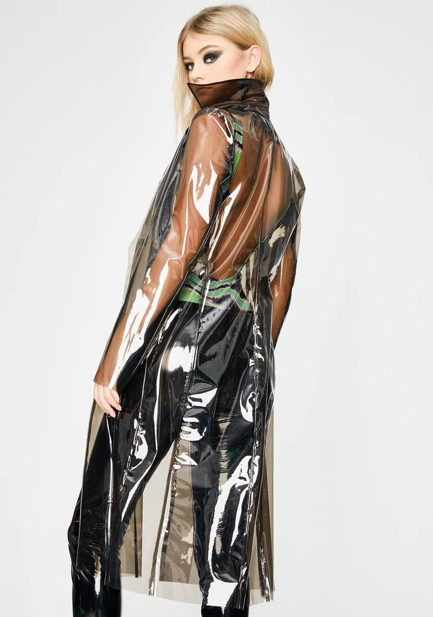 Barely There Vinyl Trench Coat