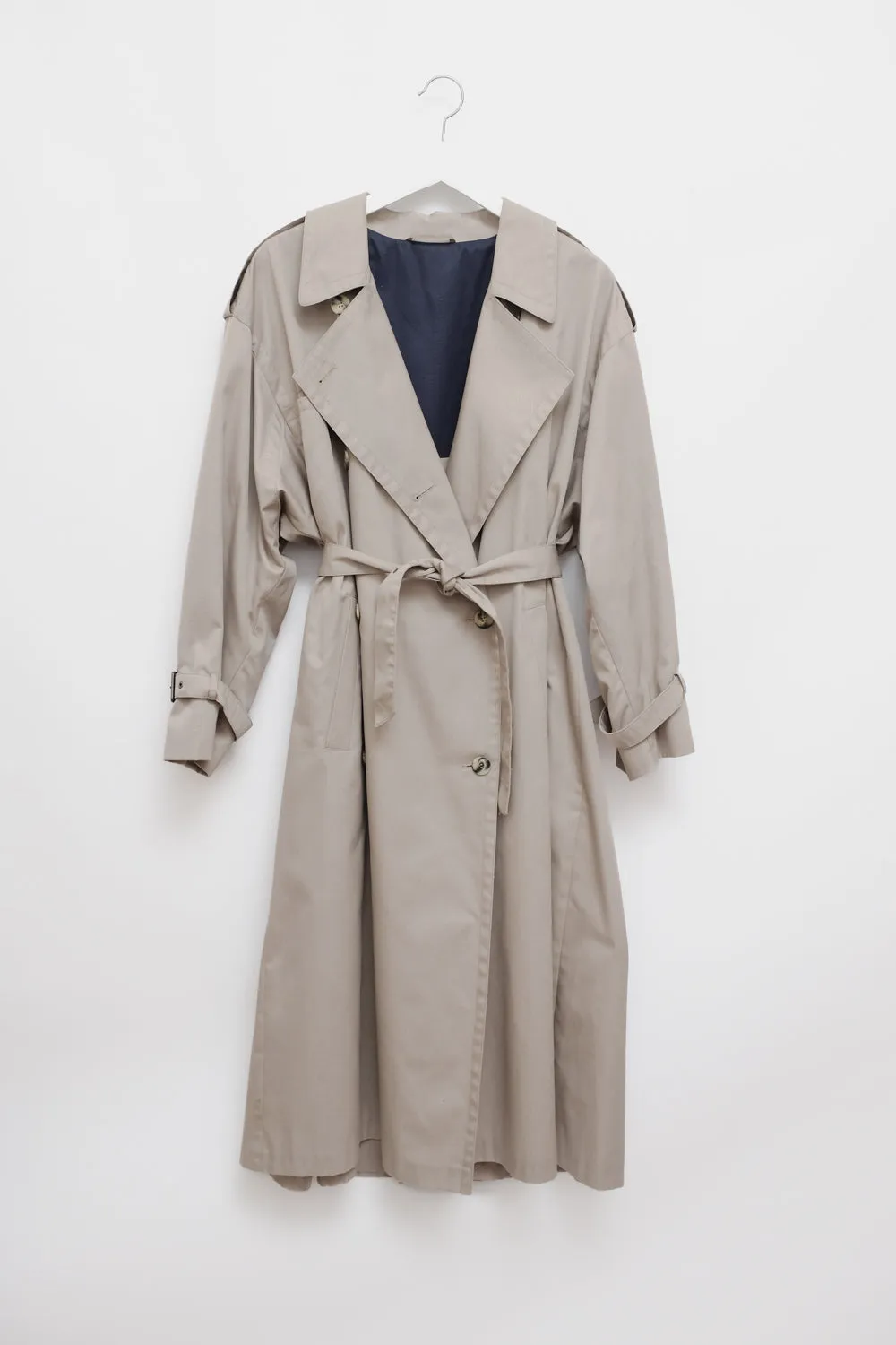 BEIGE CLASSY VINTAGE TRENCH COAT