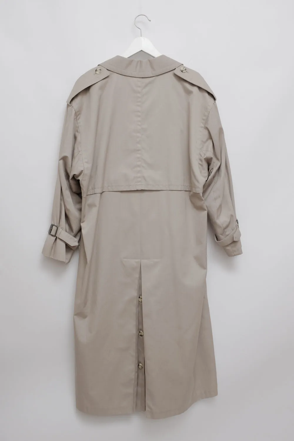 BEIGE CLASSY VINTAGE TRENCH COAT