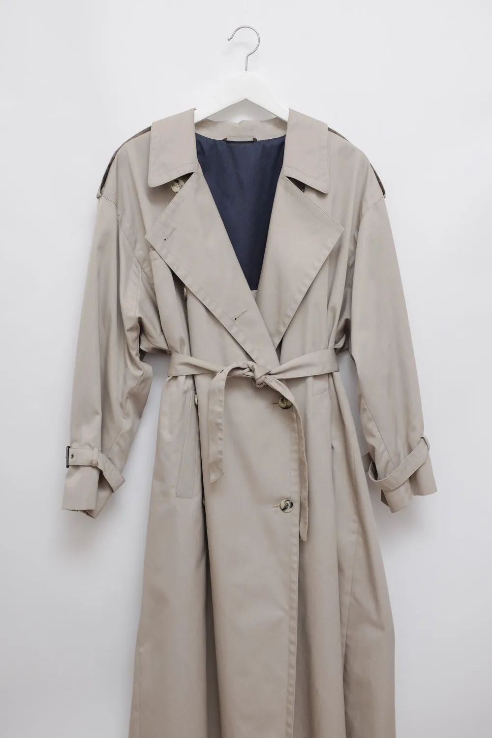 BEIGE CLASSY VINTAGE TRENCH COAT