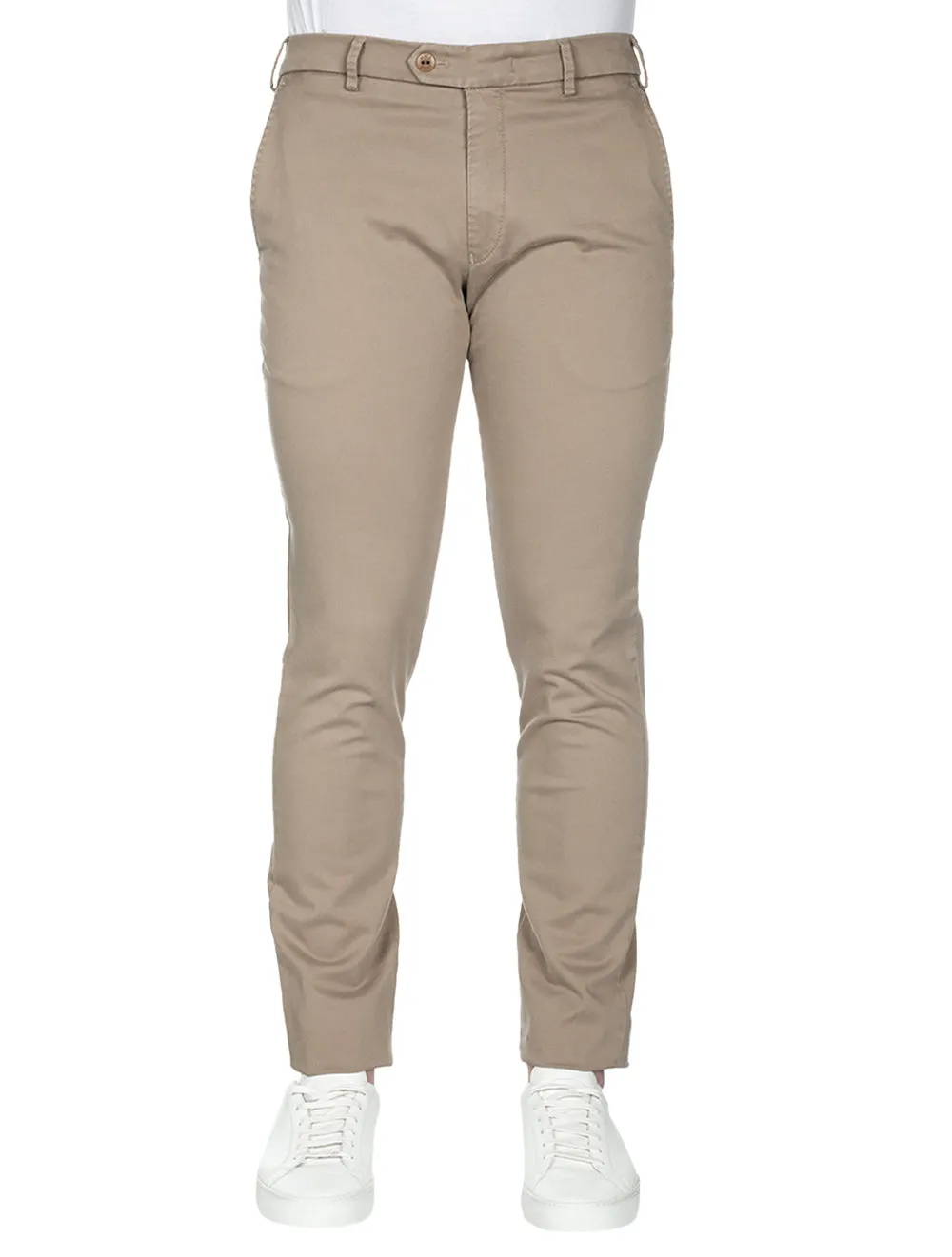 Beige Lupus Cotton Chino