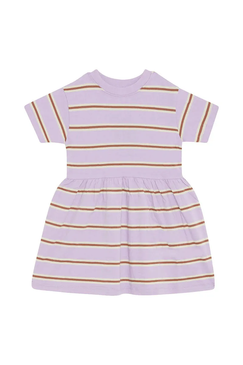 Bonds Kids Tee Dress - Bonds Triple Stripe Lilac