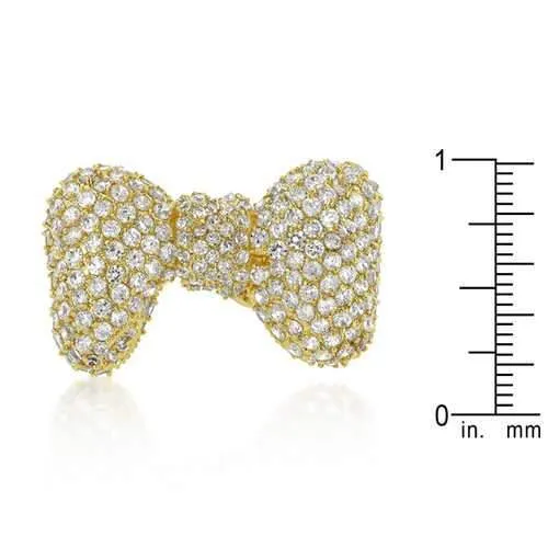 Bow Tie Cubic Zirconia Ring