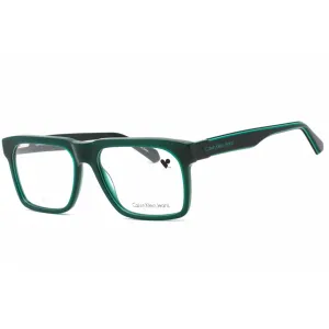 Calvin Klein Jeans Men's Eyeglasses - Dark Green Rectangular Frame | CKJ23610 301