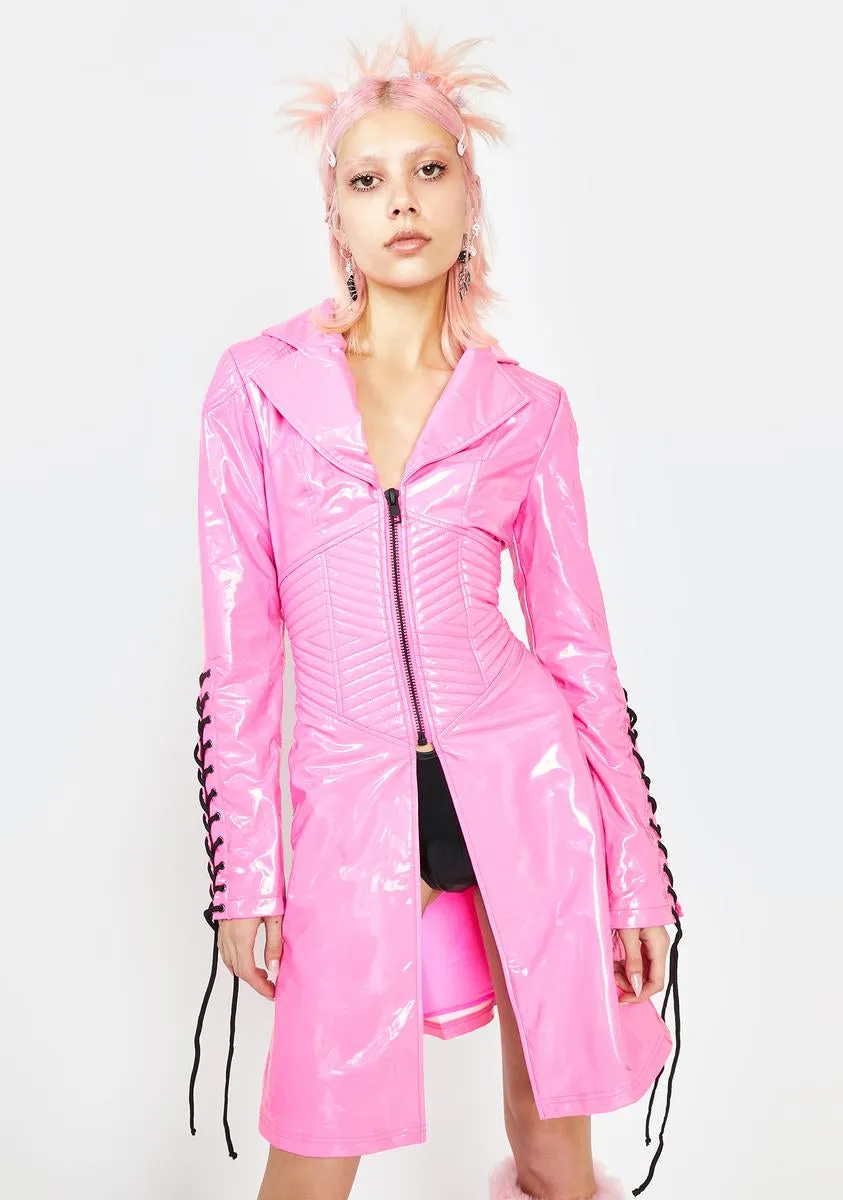 Candy Rude Awakening Trench Coat