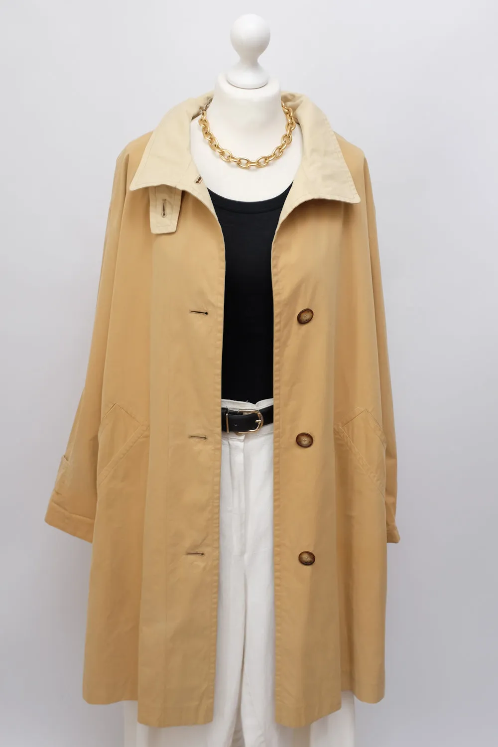 CARAMEL CLASSY MAC TRENCH COAT