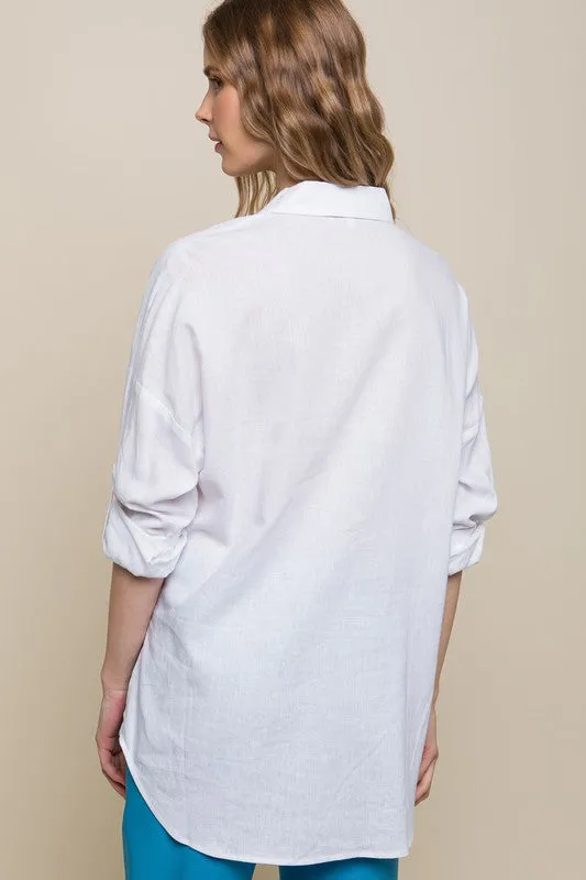 Carmen Linen Oversized Shirt