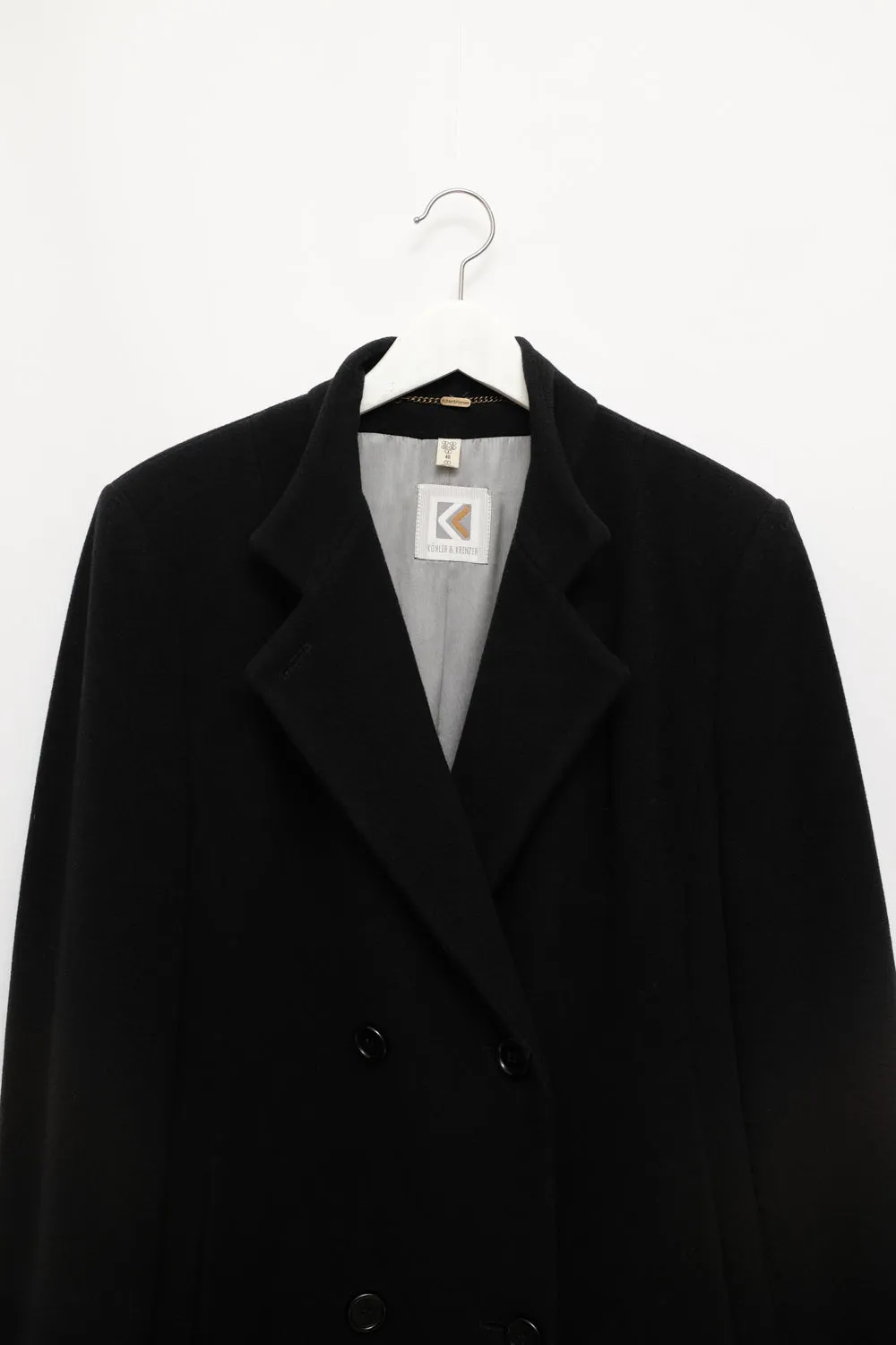 CASHMERE WOOL CLASSY BLACK COAT