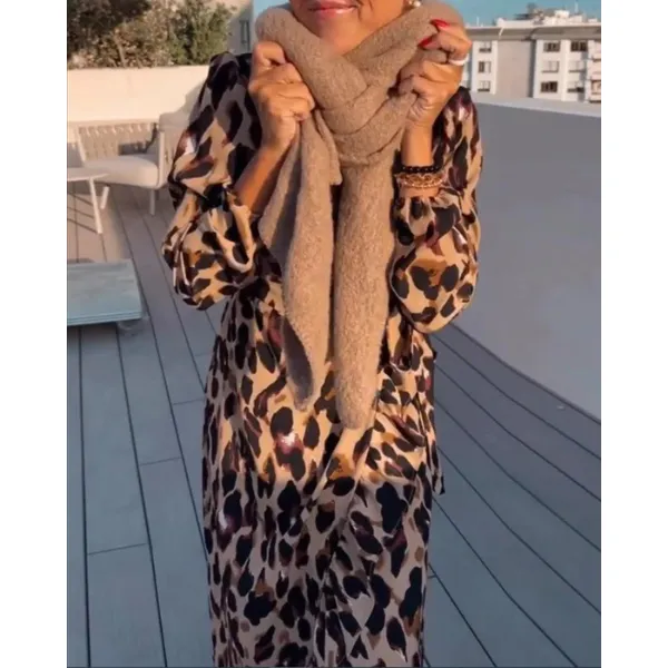 CATHLEEN™ | TRENDY LEOPARD DRESS