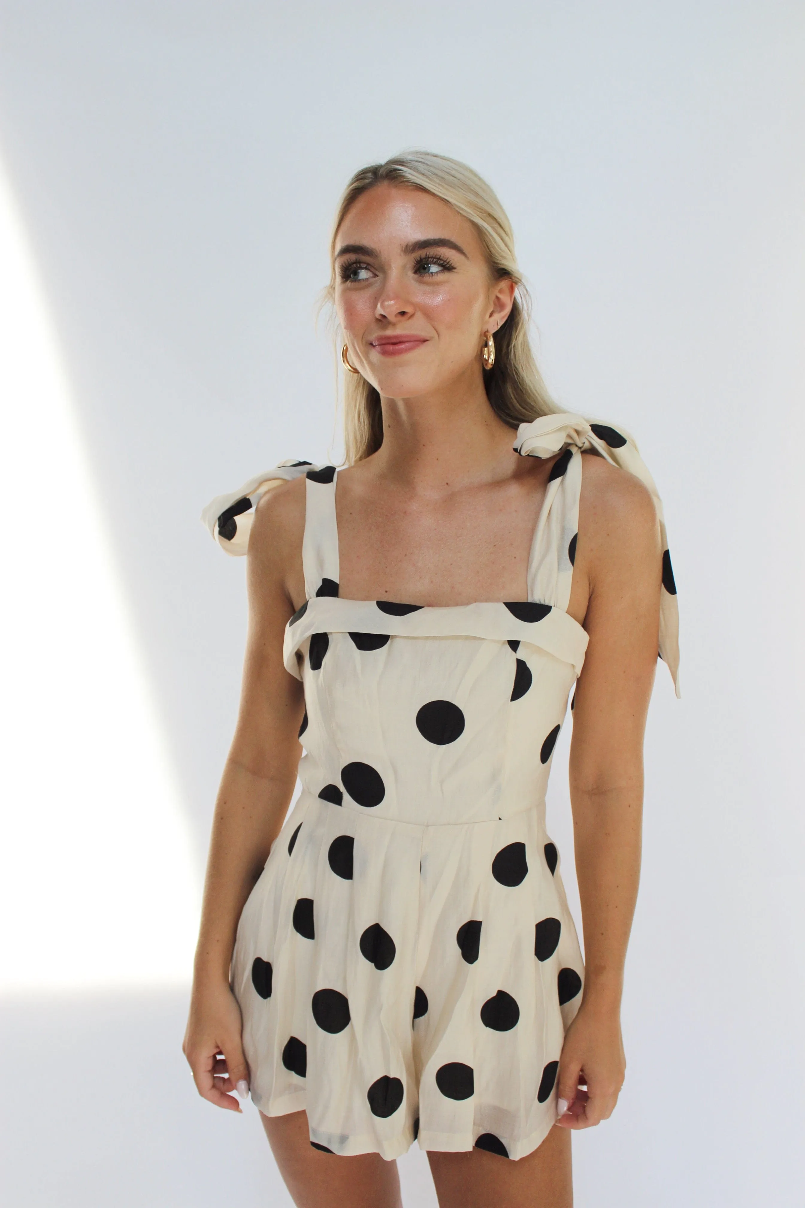 Chic Polka Dot Romper