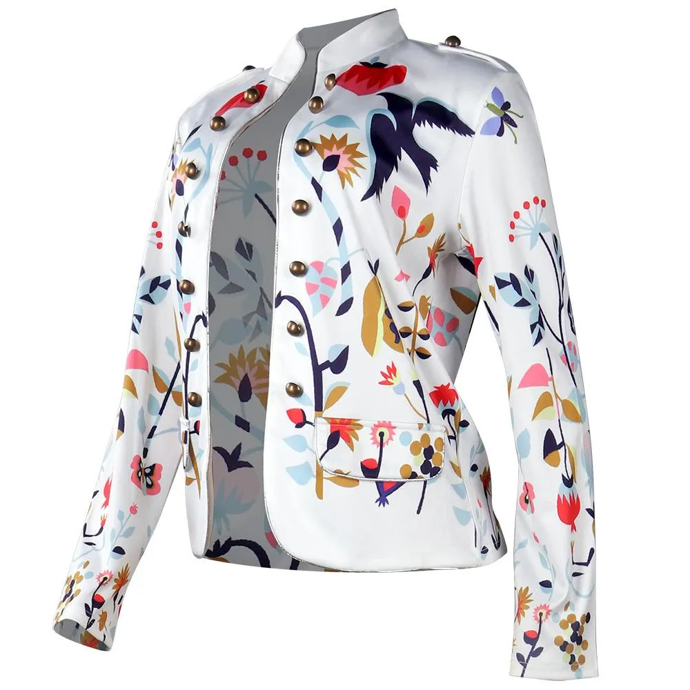 Classy Fashion Floral Print Carfigan Top Coats