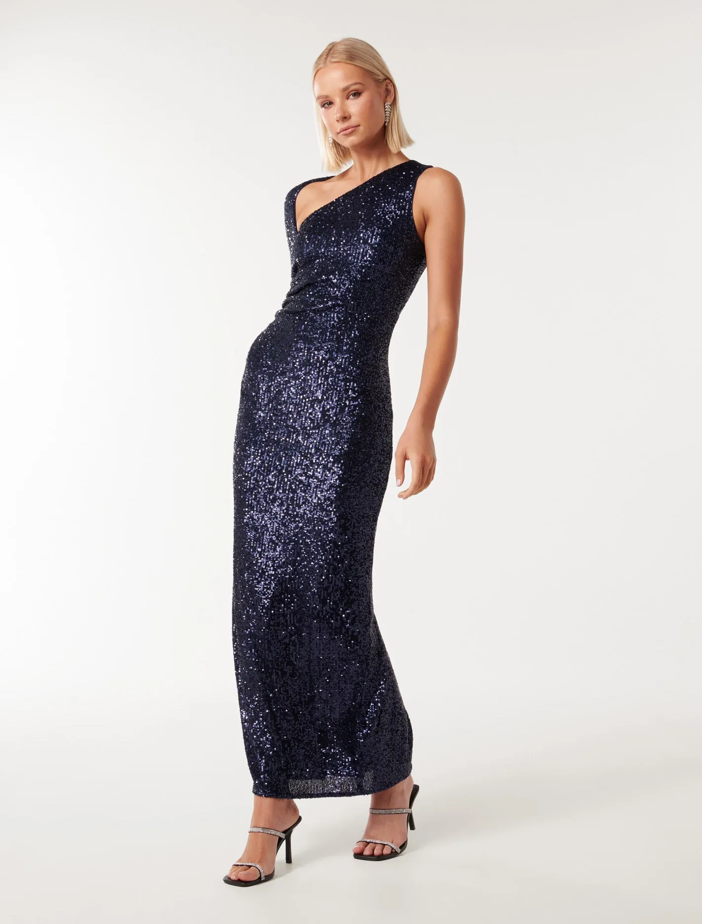 Courtney Sequin Bodycon Maxi Dress