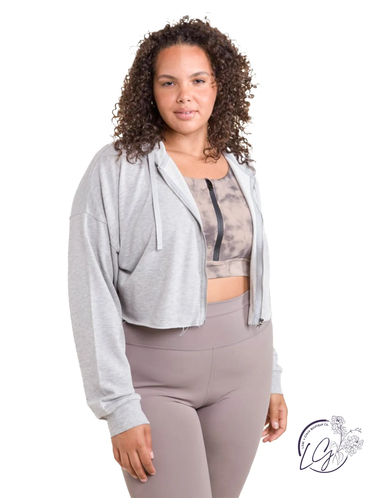 Curvy Trendy Terry Hoodie