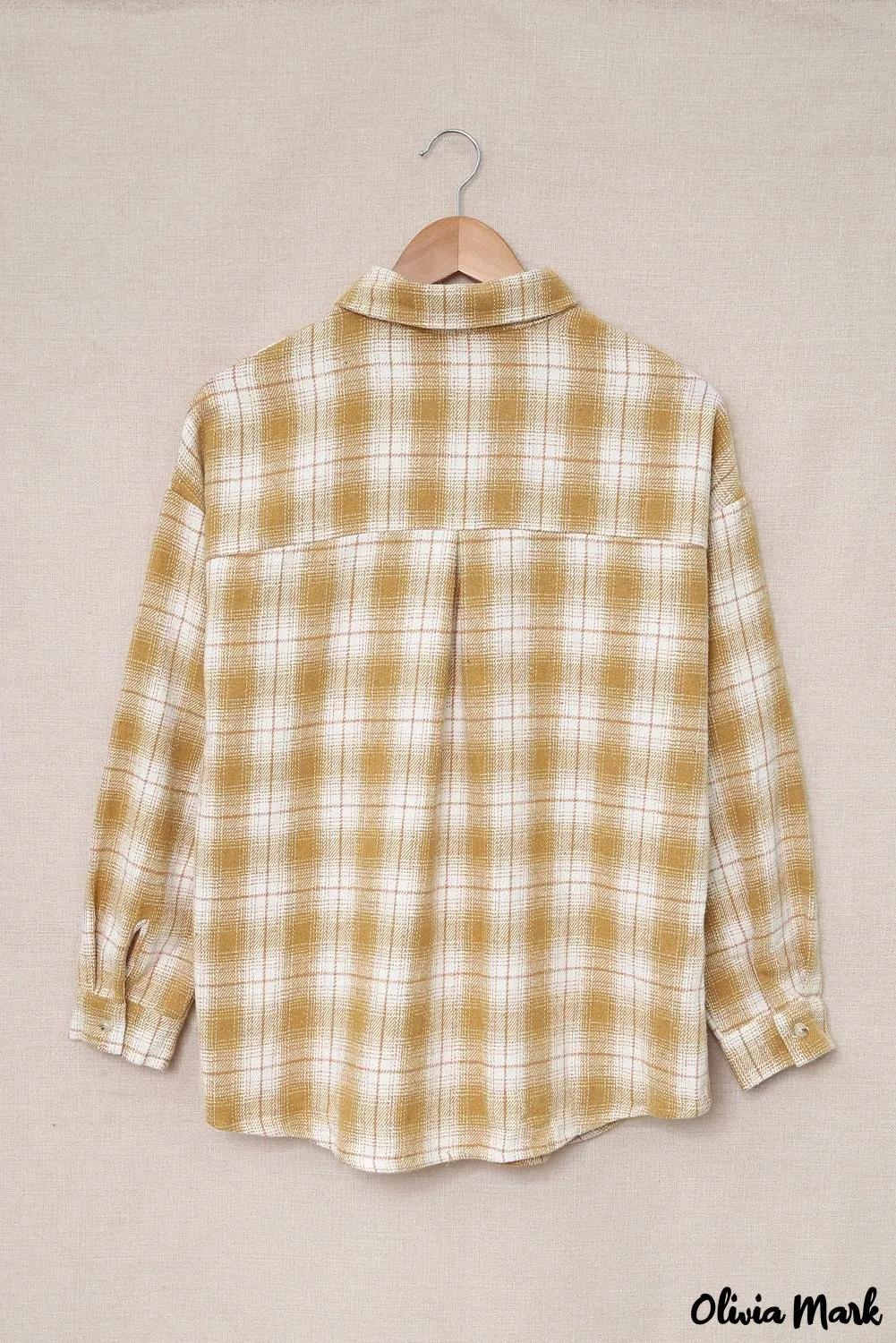 Deanwangkt - Turn-down Collar Button-Up Plaid Shirt