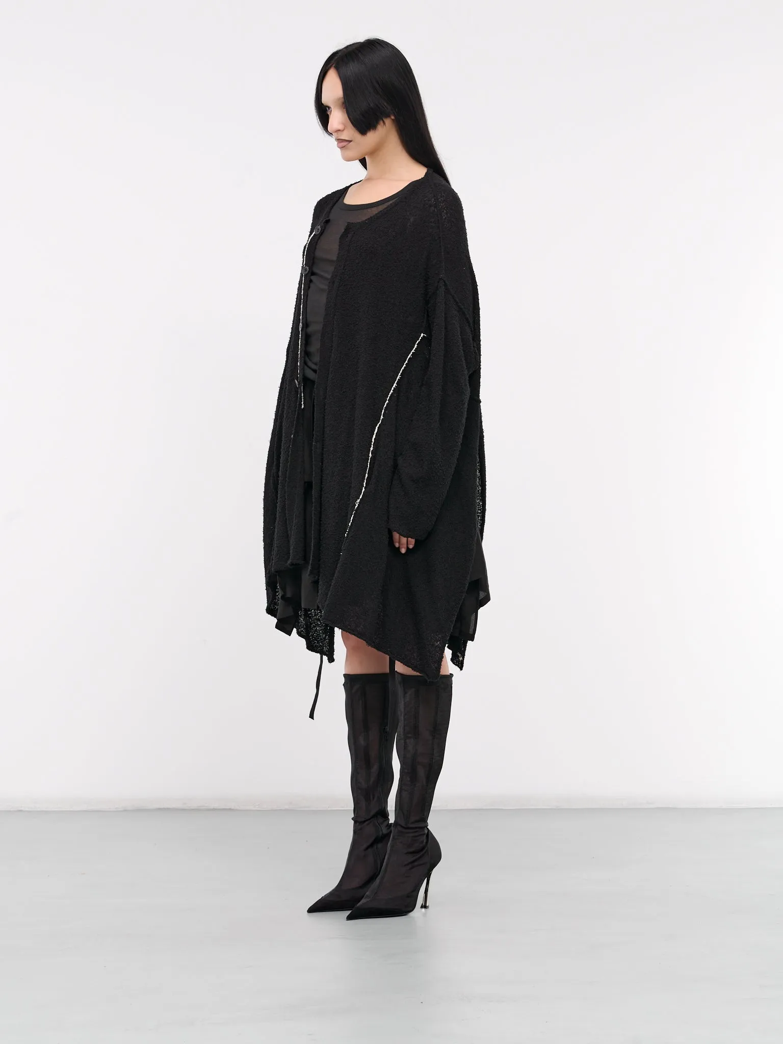 Drape Cardigan (FS-K25-092-BLACK)