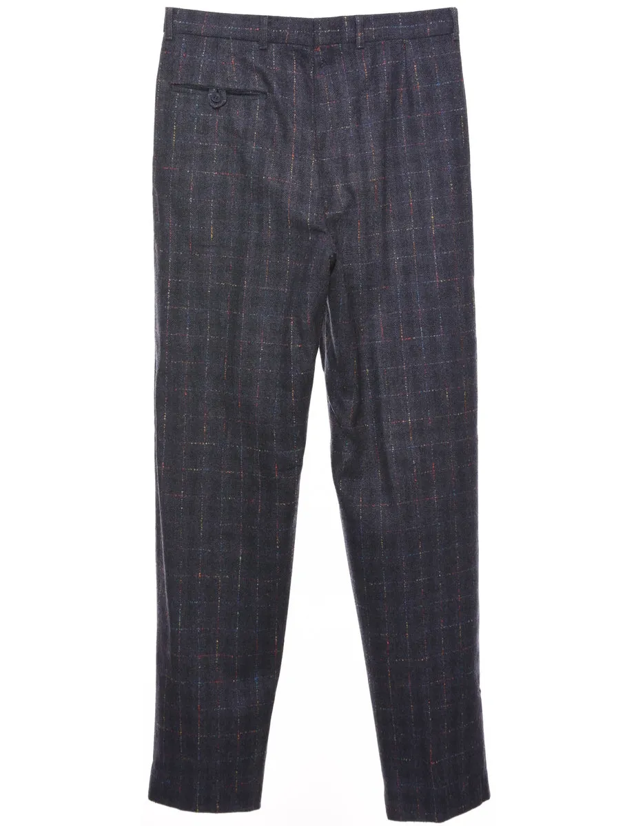 Elegant Checked Pattern Trousers - W30 L32