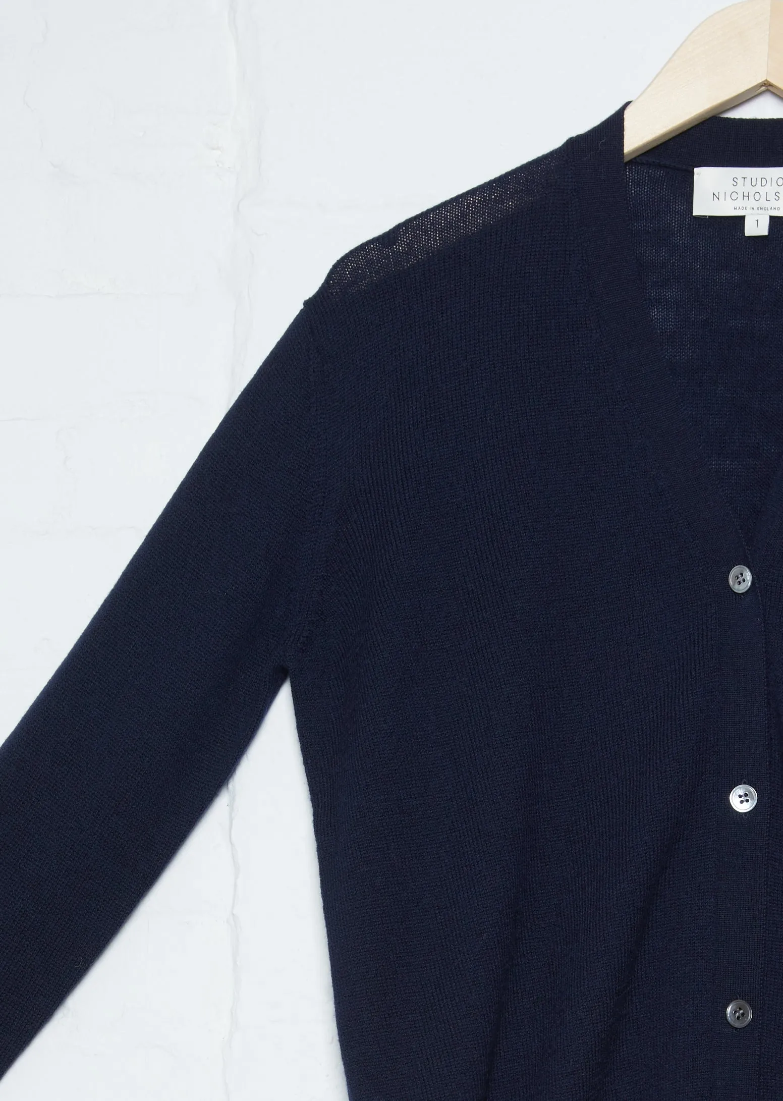 Fundo Fine Merino Wool Cardigan — Black