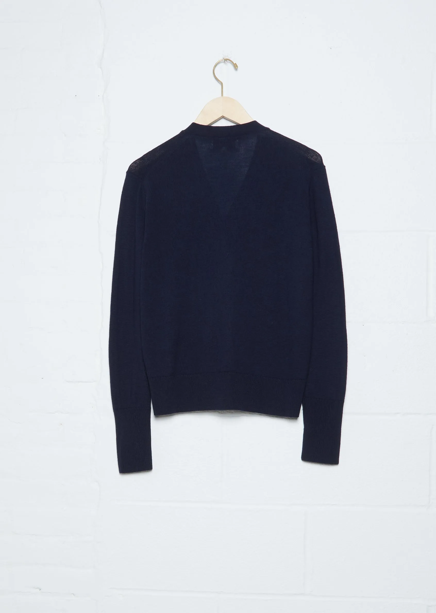 Fundo Fine Merino Wool Cardigan — Black