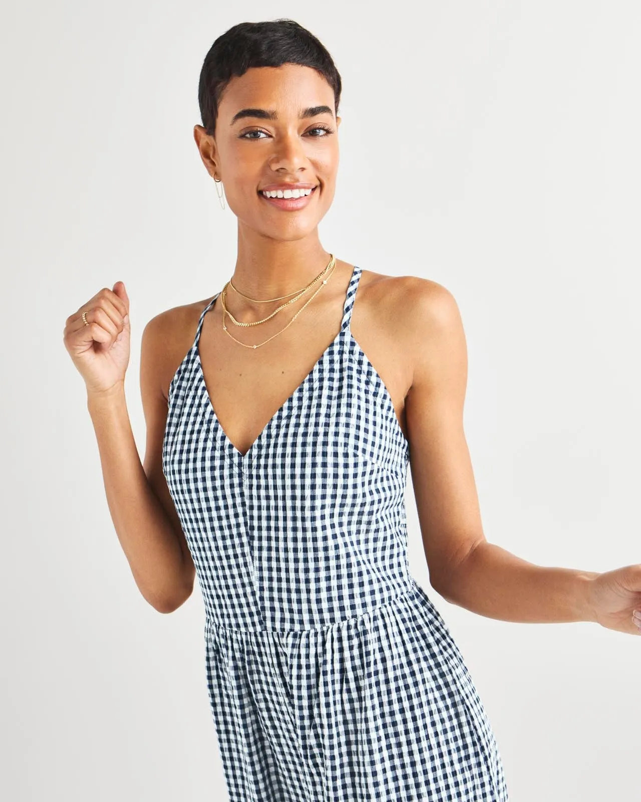 Gabrielle Gingham Jumpsuit