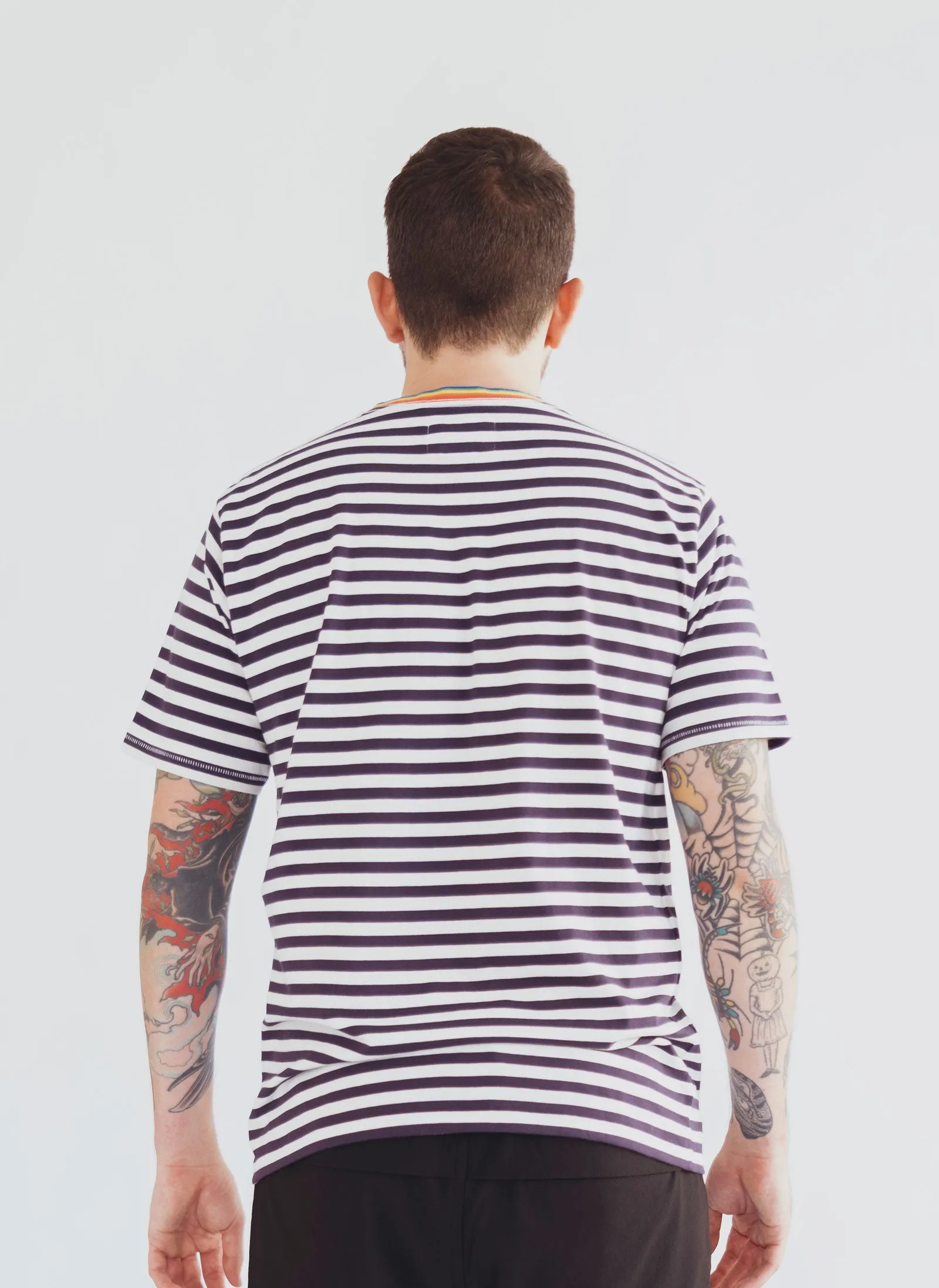 Gerald Eye Tee Navy Stripe