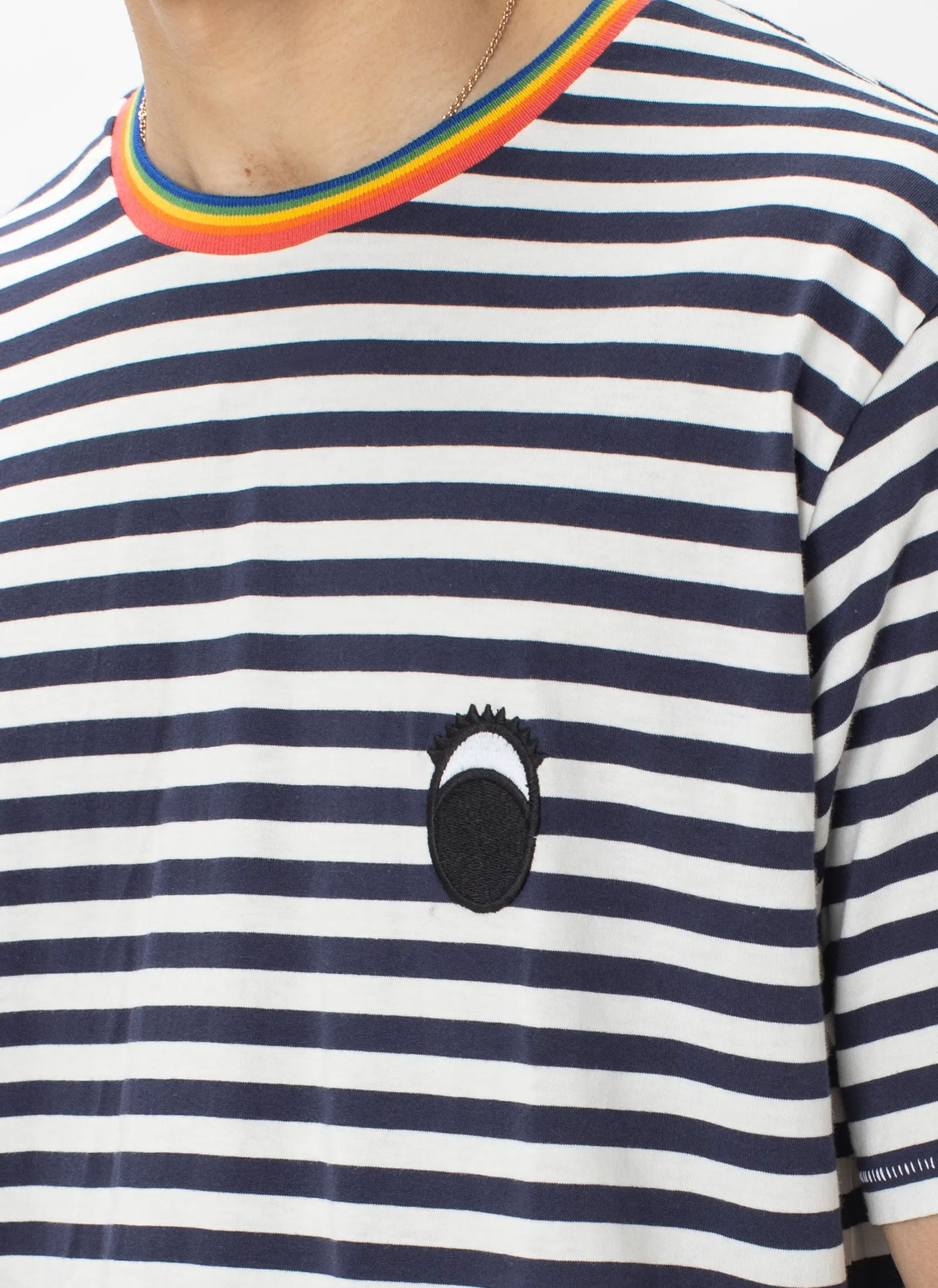 Gerald Eye Tee Navy Stripe