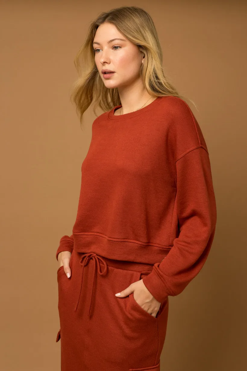 Gilli long Sleeve Round Neck Top