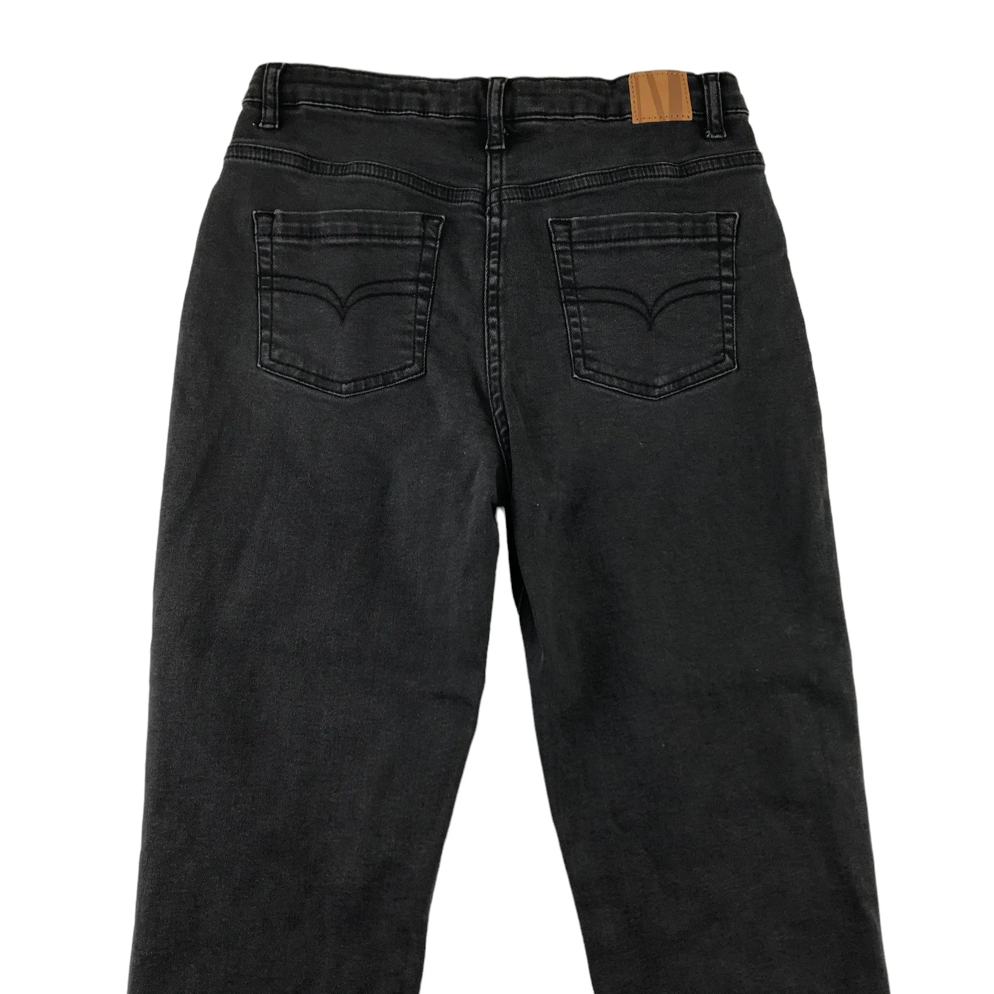 John Lewis jeans 12 years charcoal black stretchy skinny fit