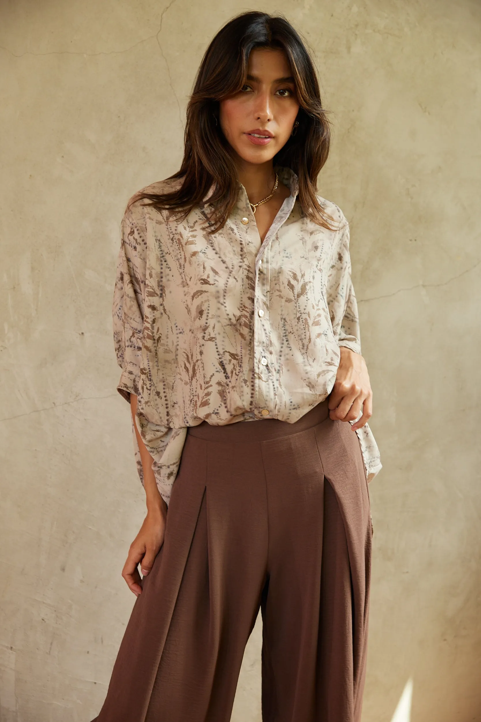 Molly Short Sleeve Button Down Top