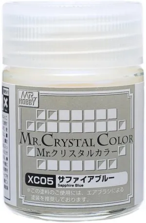 Mr. Hobby XC05 Mr. Crystal Color Sapphire Blue Lacquer Paint 18ml