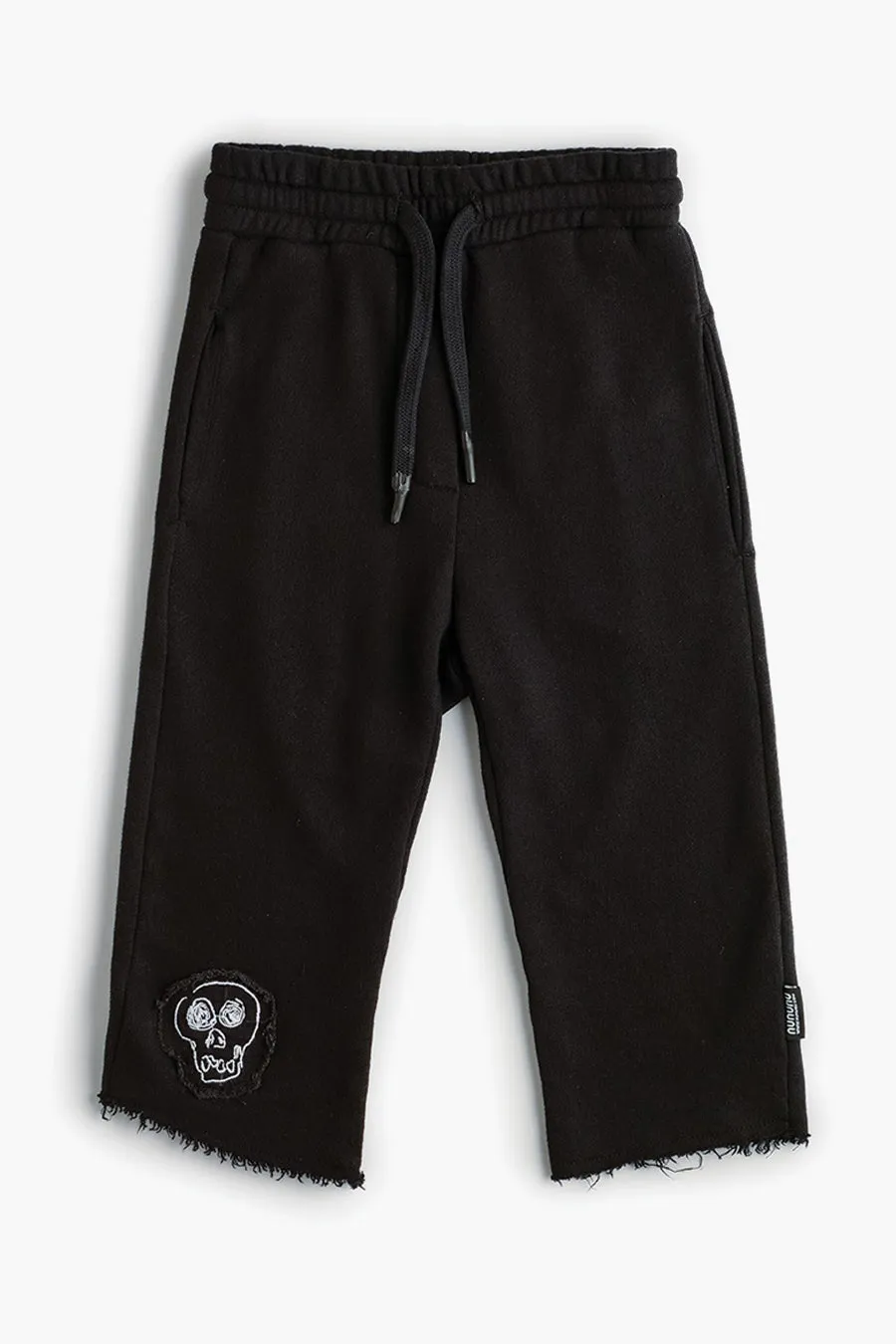 Nununu Skull Patch Smart Kids Pants - Black