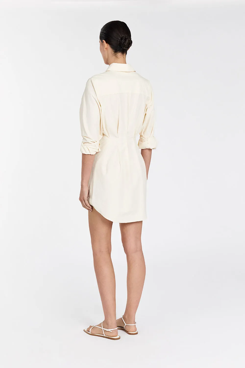 RACHEL BUTTER SHIRT MINI DRESS