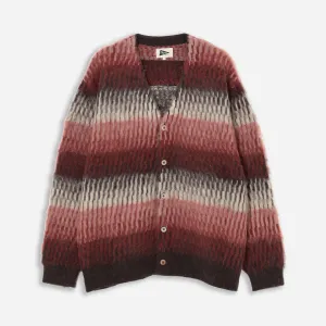 SHORE GRADATION MOHAIR CARDIGAN - PINK