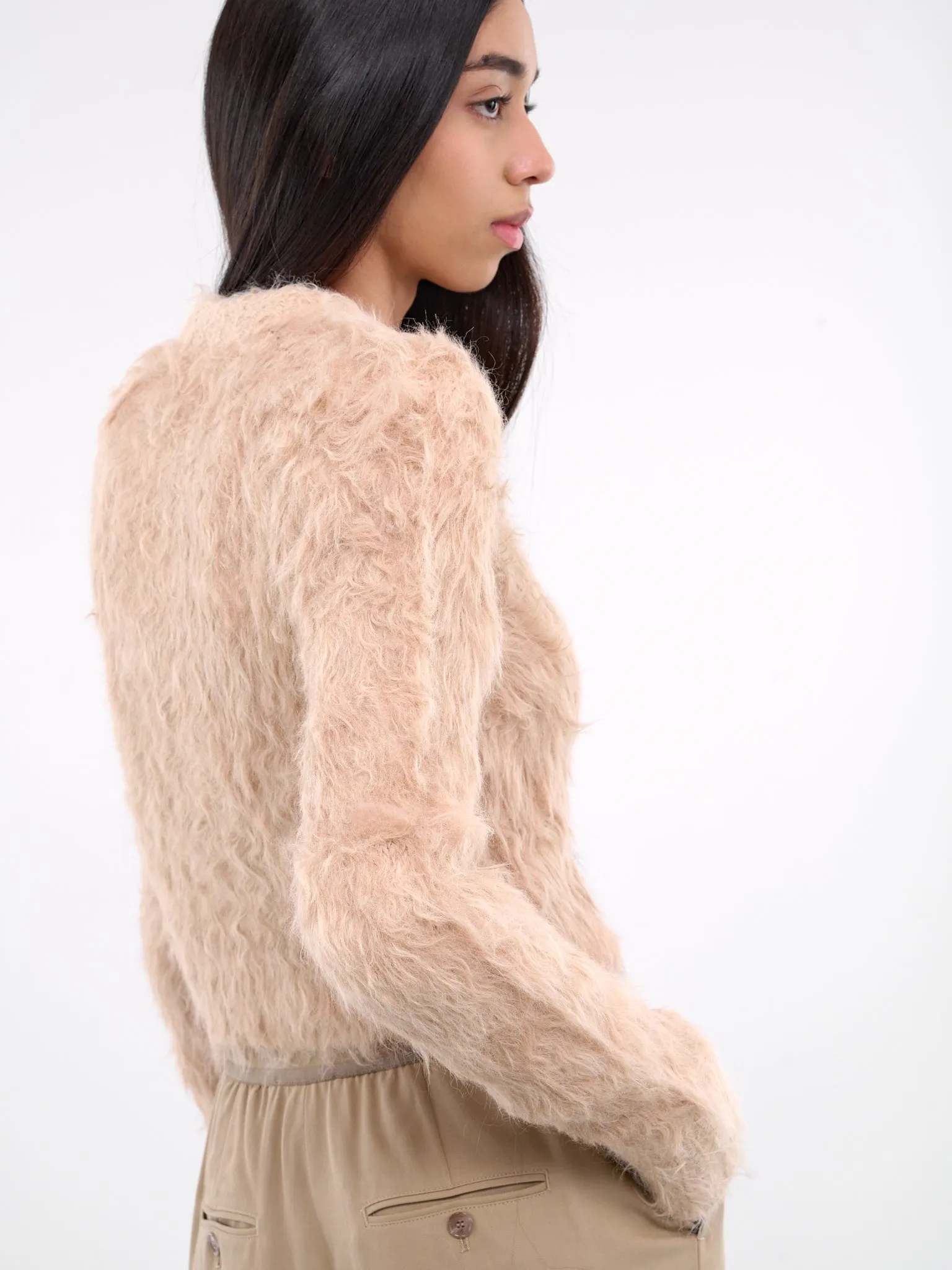 Textured Knit Cardigan (A60553-BEIGE)