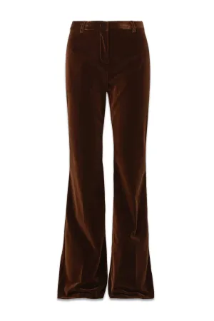 Velvet Wide-leg Trousers