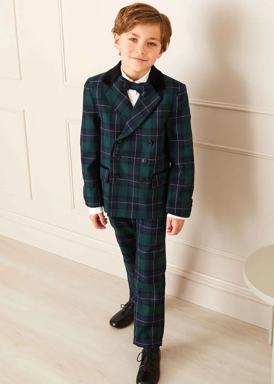 Windsor Tartan Trousers in Green (4-10yrs)