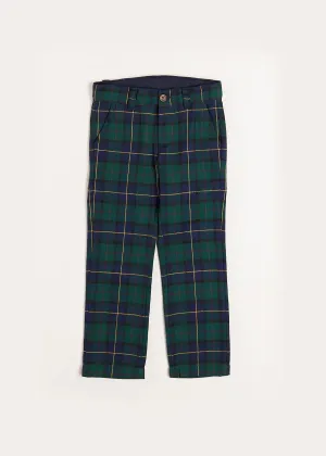 Windsor Tartan Trousers in Green (4-10yrs)