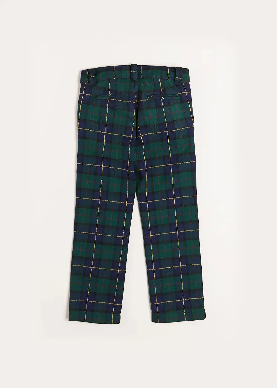 Windsor Tartan Trousers in Green (4-10yrs)