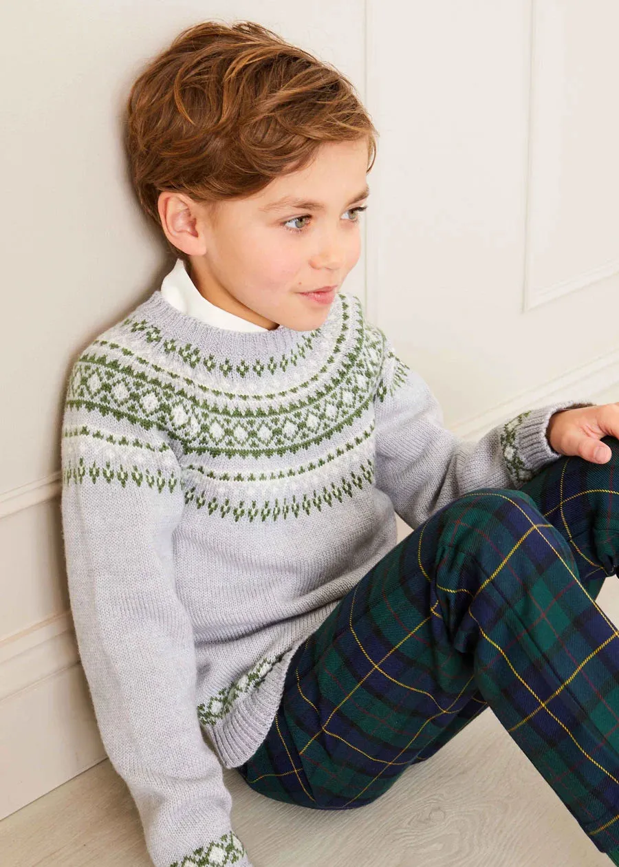 Windsor Tartan Trousers in Green (4-10yrs)