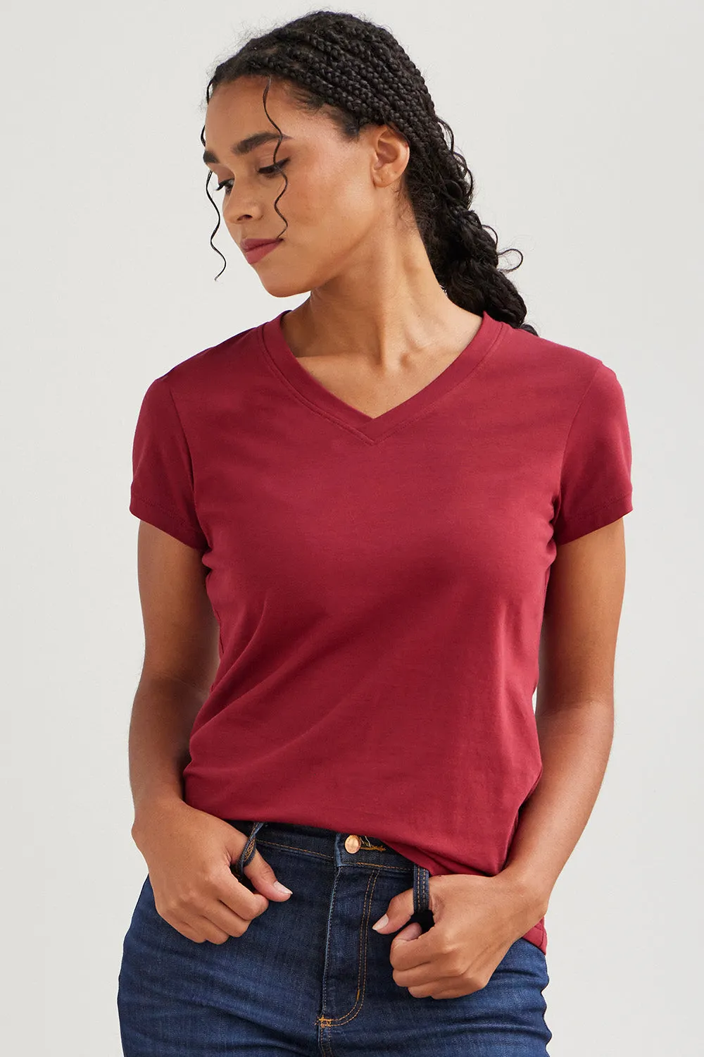 Women's Organic V-Neck T-shirt