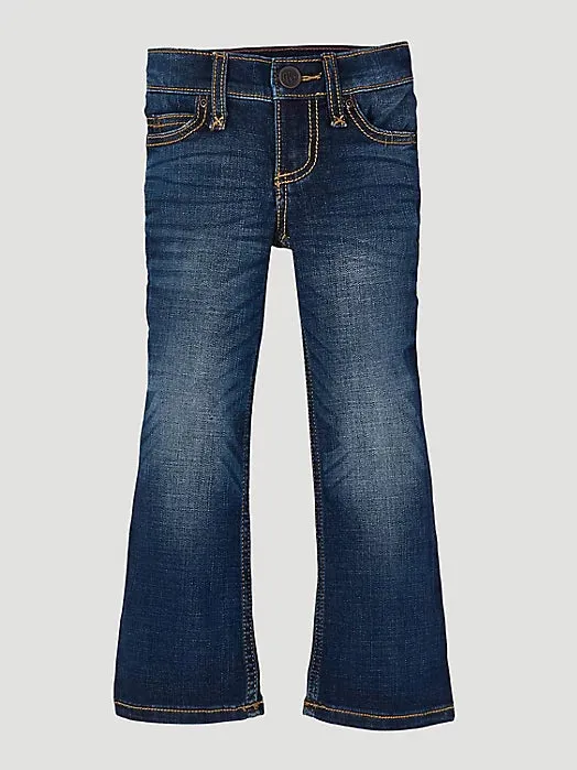 Wrangler Girl's Bootcut Jeans in Medium Blue