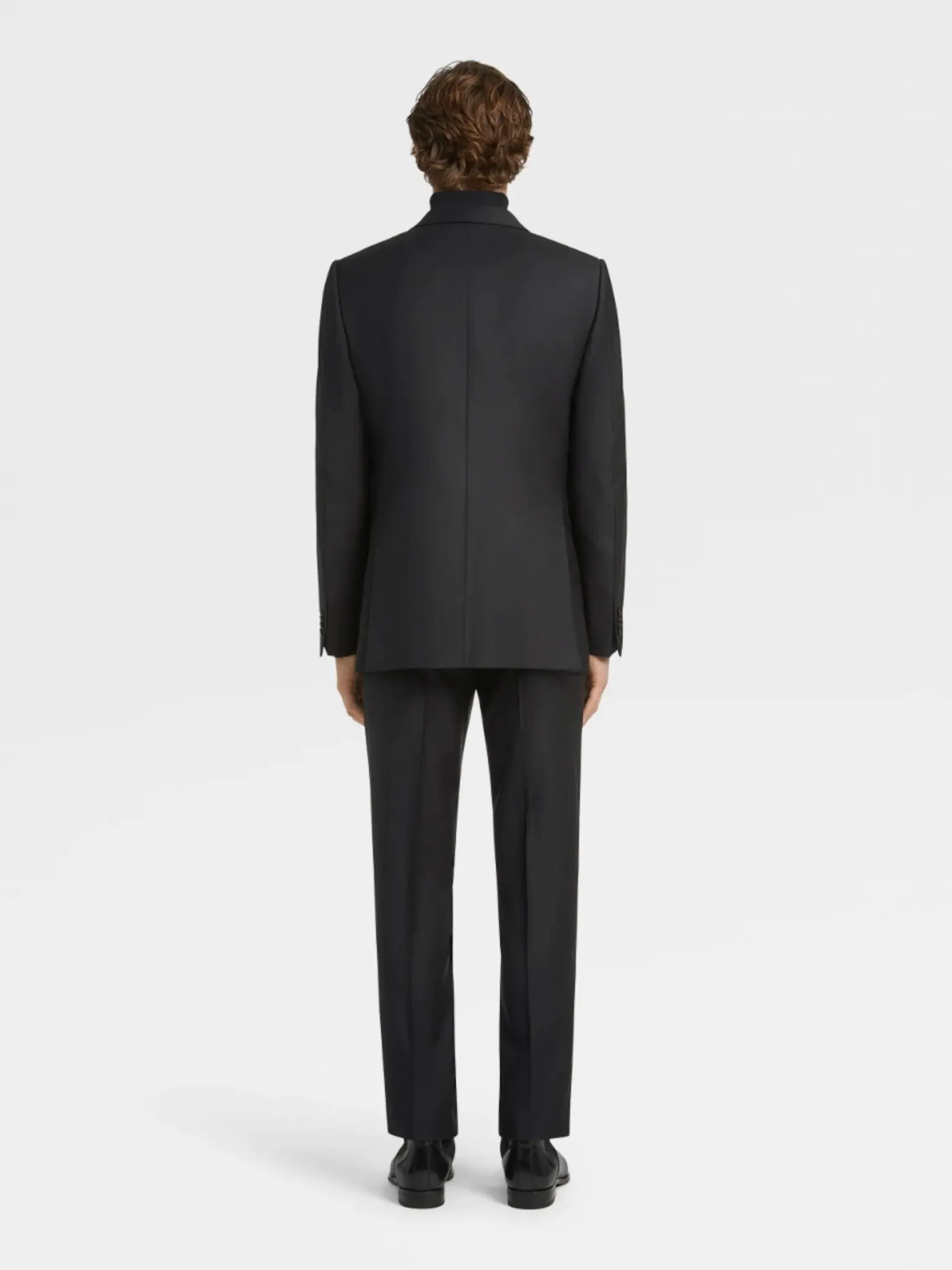 ZEGNA Trofeo™ Plain Wool Suit BLACK REG